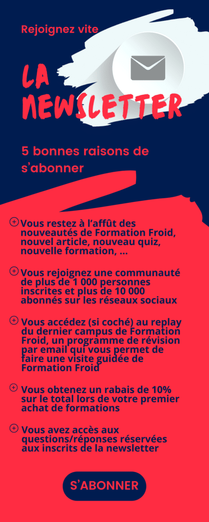 Newsletter Formation Froid